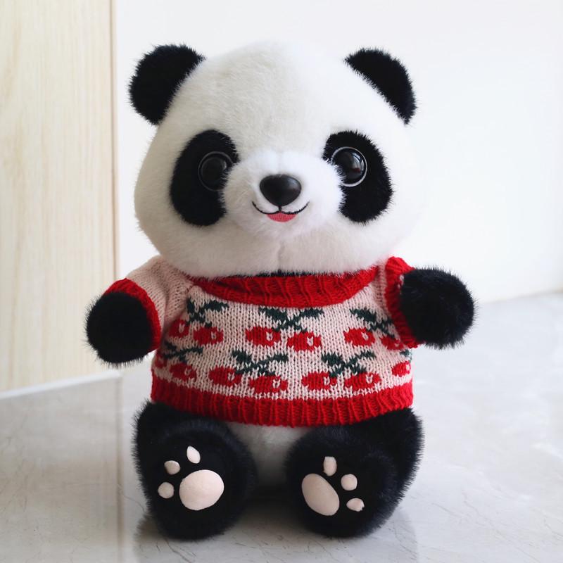 Adorable Giant Panda Plush Toy - Realistic Stuffed Animal for Kids