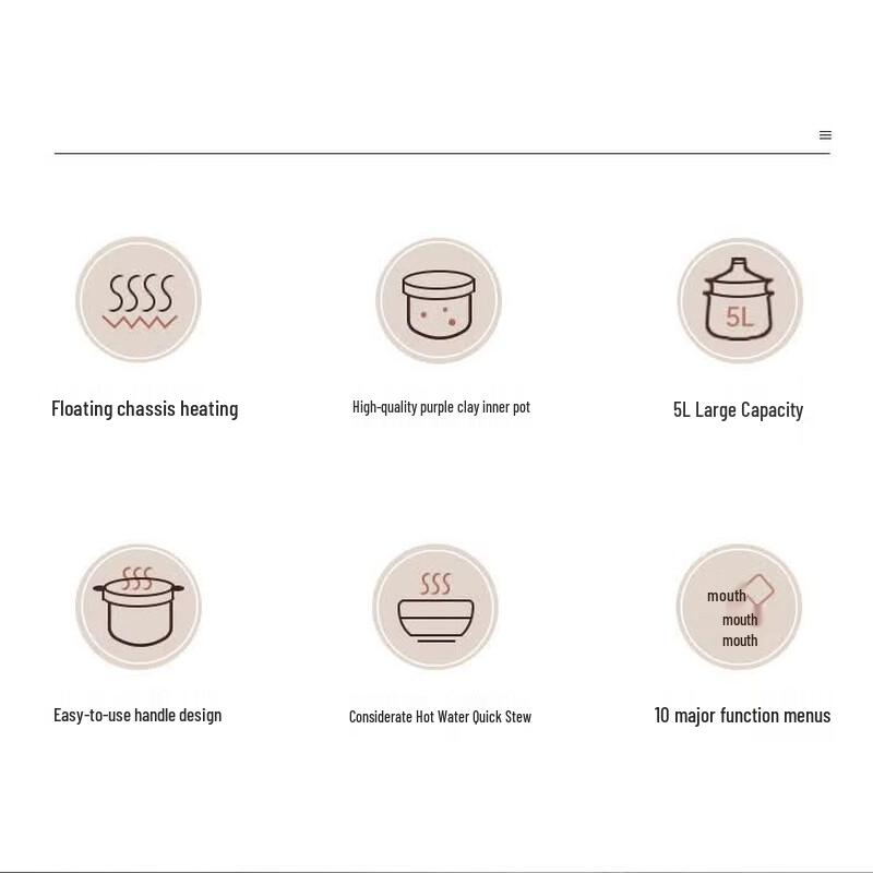 SUPOR Ceramic Electric Stew Pot DG50YC851