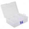 Clear Visibility Adjustable Storage Box Compartment Case Plastic Organizer