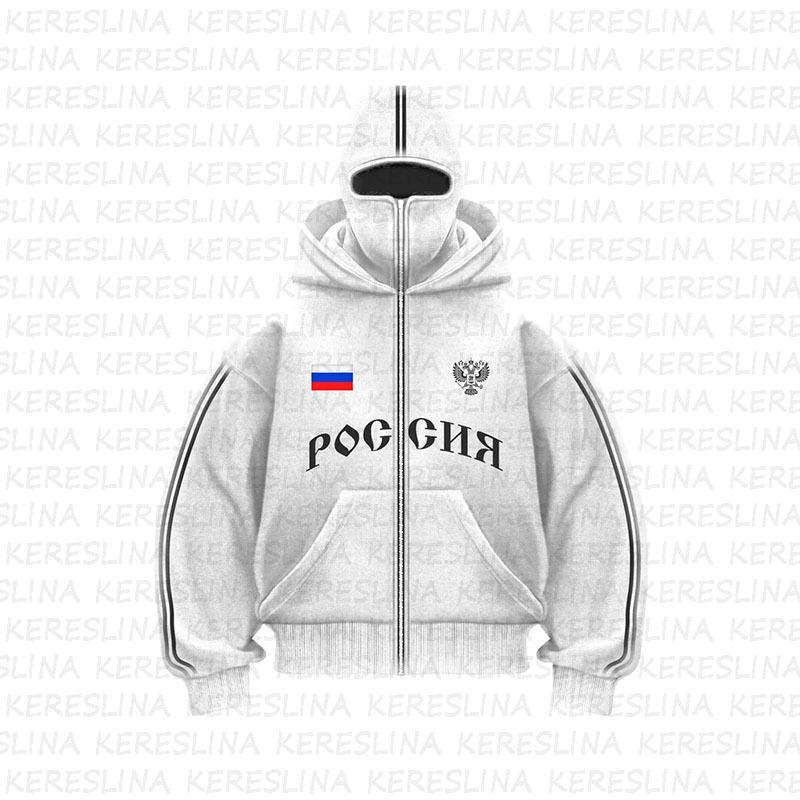Trendy evropská Y2K volná mikina s dvojitou kapucí pro muže a ženy - Podzimní/Zimní styl
