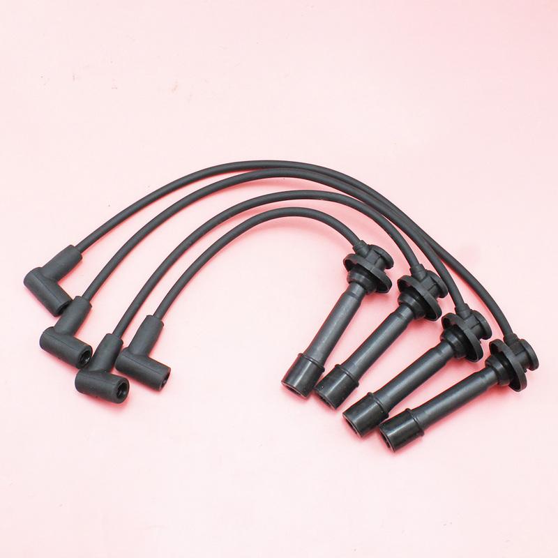 For Chery QQ IQ QQ3 QQ6 Buggy SQR472 Engine Ignition Cable Spark Plug Wire 4PCS=1 set