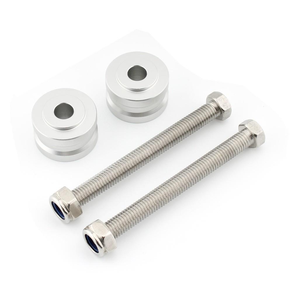 High-quality Handlebar Raising Blocks For Suzuki V-strom 1050xt Dl1050xt 2019-2020 In Elegant Black Silver