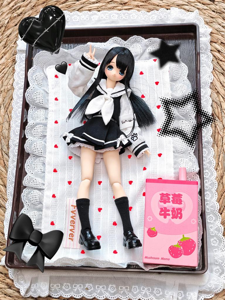 BJD doll clothes suitable for ob24 azone sizemeow search team clothes set doll accessories (4 points)