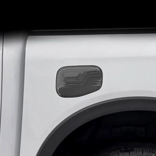 Car Fuel Tank Cover Trim Gas Door For Ford Ranger 23-25 Accessories Carbon Fiber