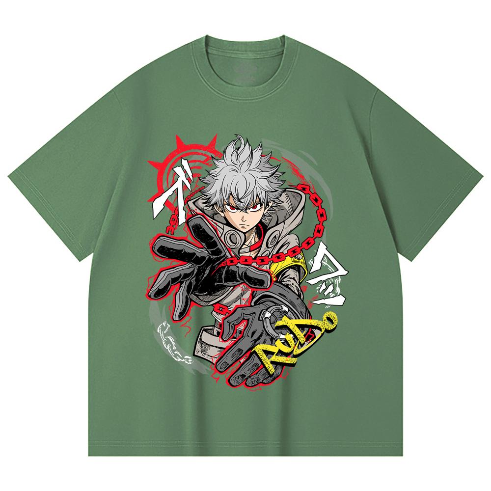 230 Gsm 100% Cotton Gachiakuta V12 Rudo Print Unisex Heavy Cotton T Shirt