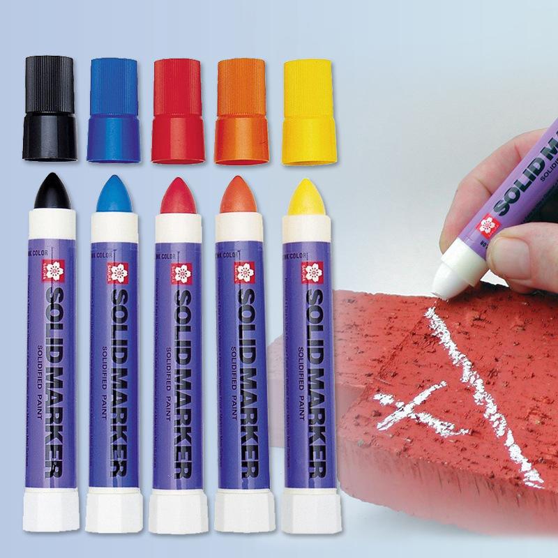 1Pcs Japan  Solid Paint Pen Waterproof Xsc Industrial Metal High Temperature Tire Marker Permanent Office Supplies
