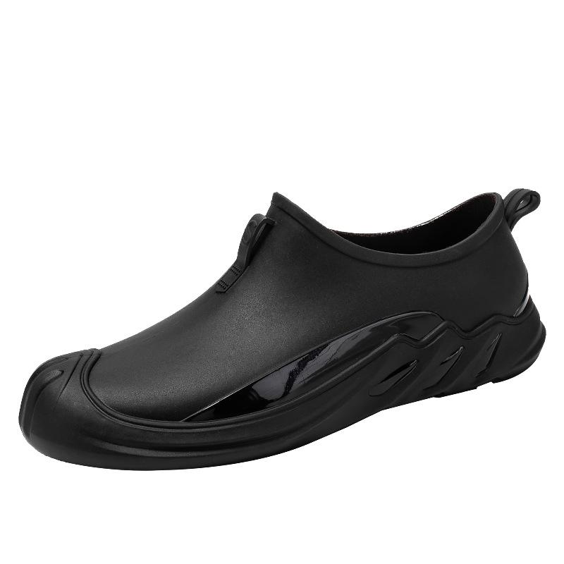 New rain shoes short tube men's adult waterproof shoes rain boots wear-resistant rubber shoes fashion kitchen water boots men