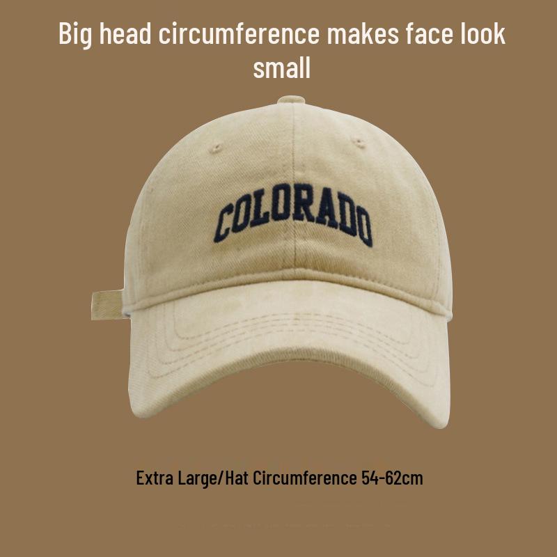 Riya Korean Style Unisex Large Baseball Cap - Autumn/Winter Duckbill Hat