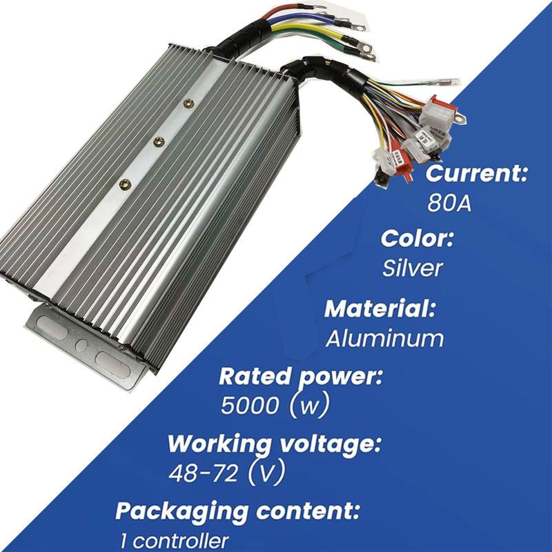 36V 48V 52V 60V 72V 2000W 3000W 5000W 80A E-Fahrrad Controller Bürstenloser Motor Dreirad Controller Für E-Roller Motorrad