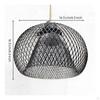 Double Layer Lamp Cage Retro Design Metal Mesh Lampshade Hollow Iron for Restaurant