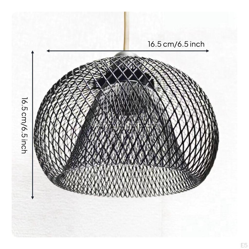 Double Layer Lamp Cage Retro Design Metal Mesh Lampshade Hollow Iron for Restaurant