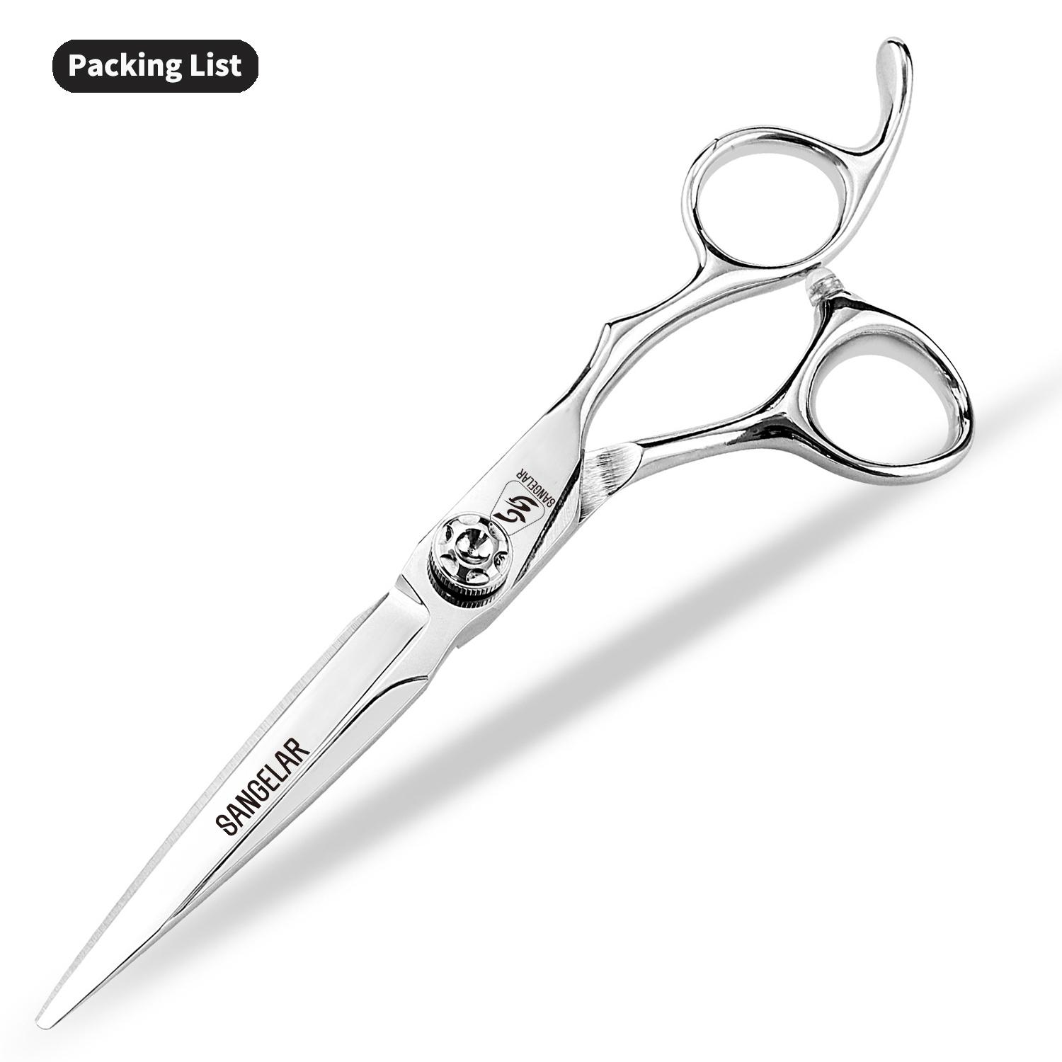

Sangelar 6 дюймов профессиональные парикмахерские ножницы для филировки волос, парикмахерские ножницы с острым лезвием для салона, острые и гладкие ножницы 6 Cutting Scissors серебряный