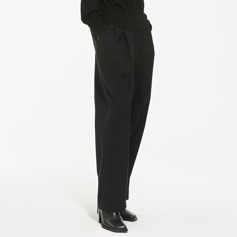 

JNBY 2022 Winter Women s Loose Straight-Leg Trousers XS