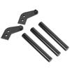 Metal Rear Bumper Upgrade Part Replacement Accessory Fit for 1 14 Tamiya RC CarBlack