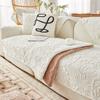 Winter Thickened Plush Sofa Mat Printed Pattern Anti Slip and Dustproof Sofa Cover L-shaped Sofa Full Coverage Sofa Towel Pillowcase