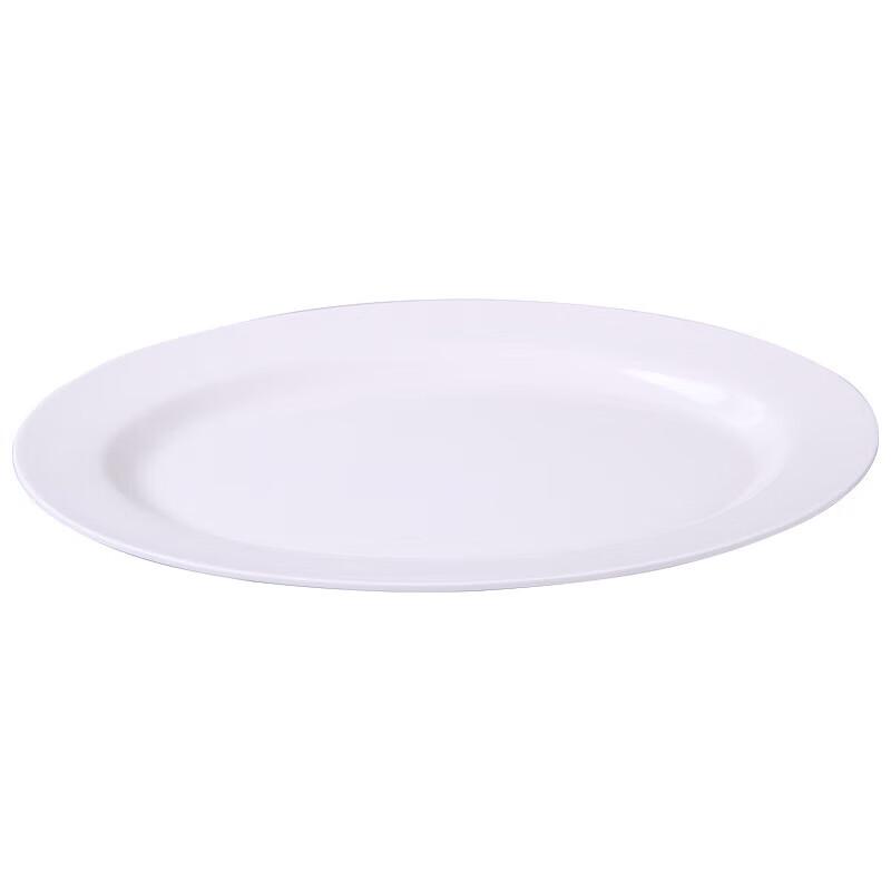White Melamine Commercial Salad Plate