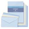 M-Plan Cubics Farbiges Briefpapier-Set, 5 Bücher, Blau, 991084-00