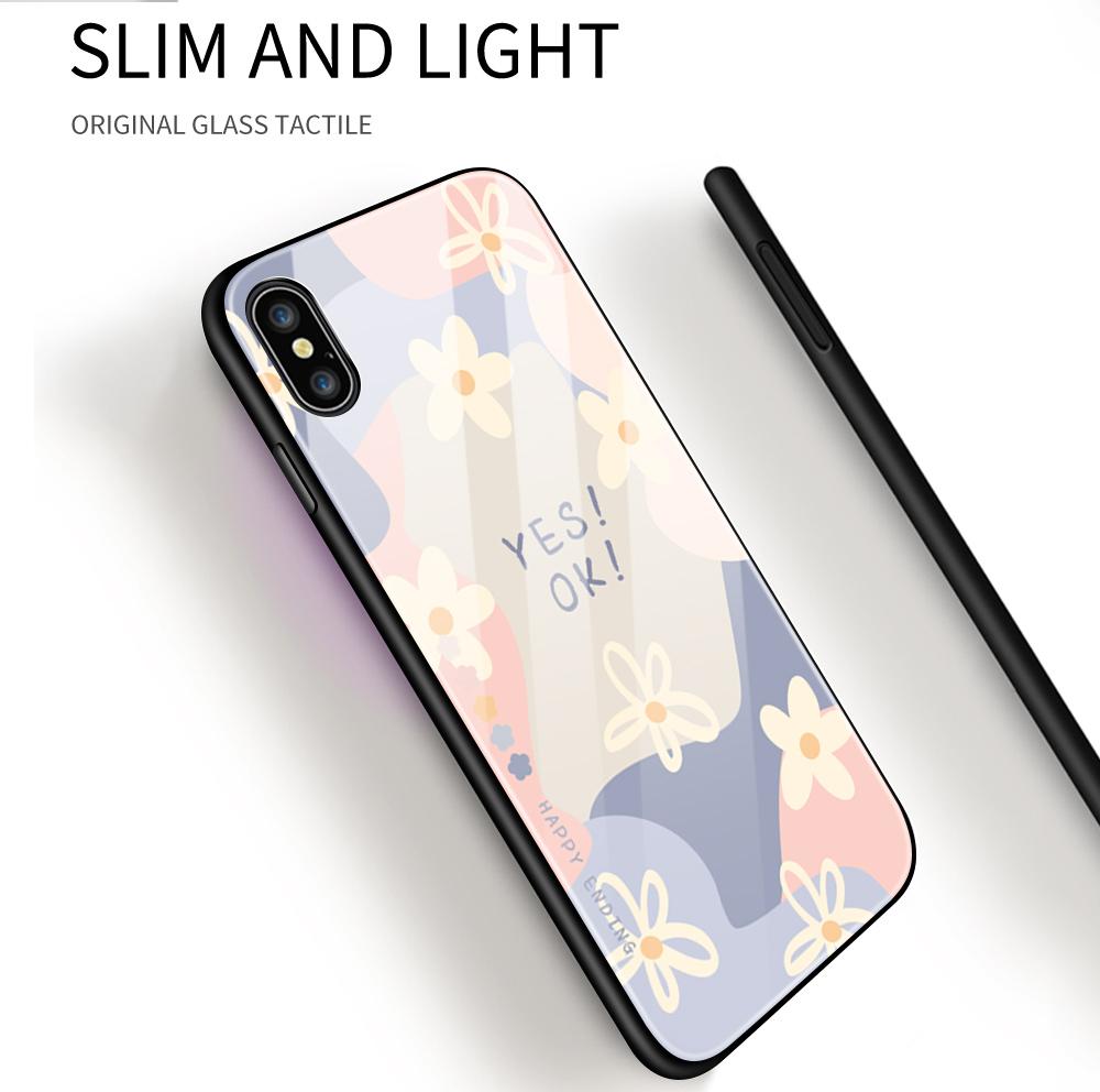 Tempered Glass Phone Case For OPPO Reno13 Reno14 Realme 11 12Pro 14 GTNeo6 C21Y C53 C75 OnePlus Nord2 NordCE3Lite Soft Edge Shockproof Smooth Shell