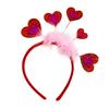 Valentines Decorative Headband Festival Party Giltter Heart Headdress Hair Hoop Wedding Headhoop Holiday Party Accessory