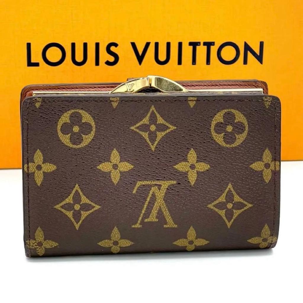 Used Louis Vuitton Monogram Portefeuille Viennois Snap Button Bifold Wallet LV