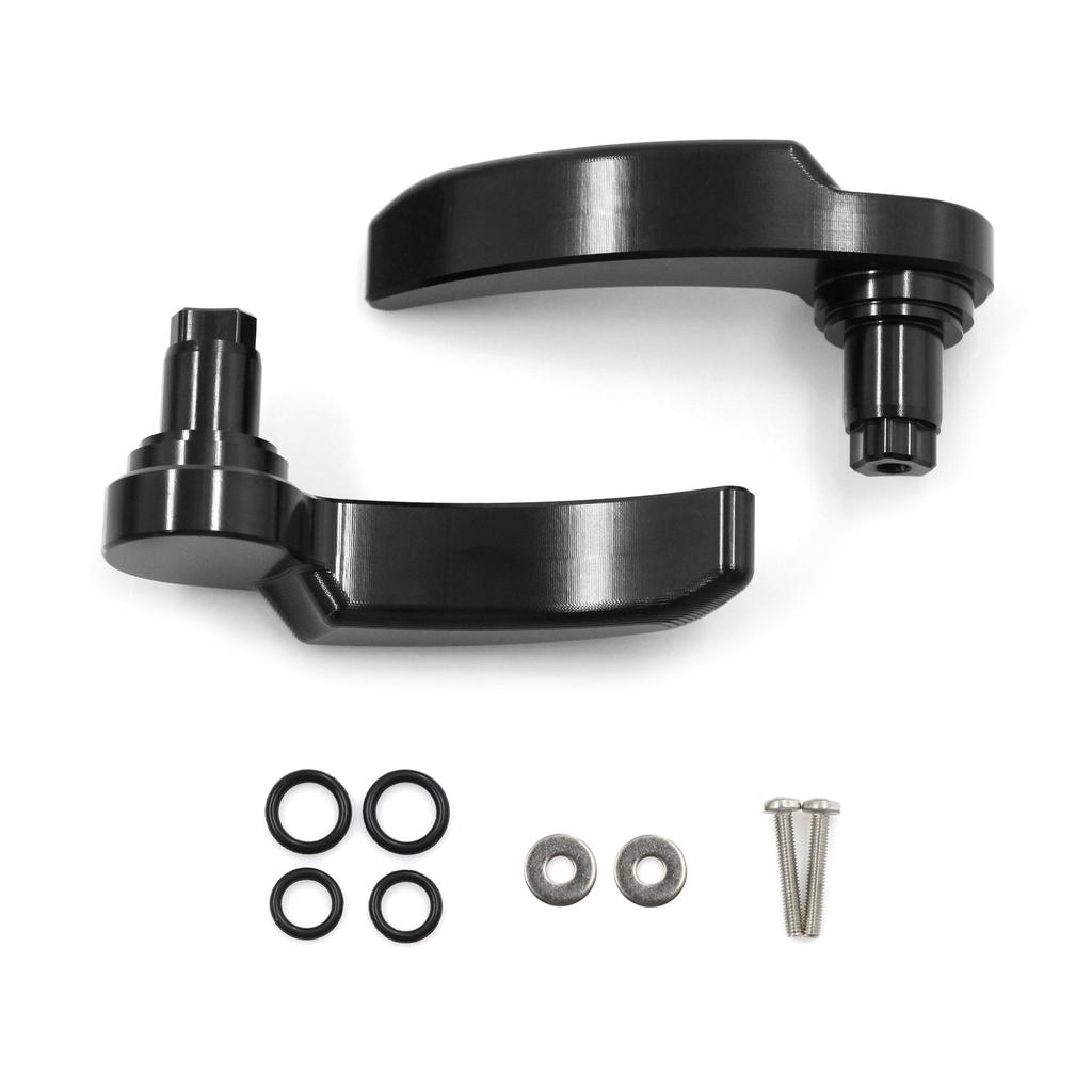 Aluminum Motorcycle Saddle Bag Latch Kit For Harley Davidson Electra Glide Street Glide Road King 14-21 Black Silver