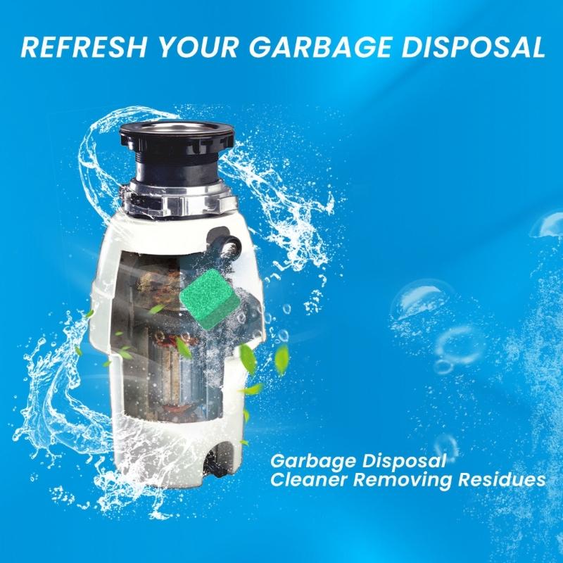 Garbage Disposal Cleaner Tablets Convenient Household Cleaning Solution 12pcs Cleaning Sheets Trash Disposers