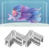 4Pcs Tank Corner Protectors Soft Easy To Use Thick Tight Fit Triangle Keep Safety PVC Transparent Design Fish Tank Protective Covers