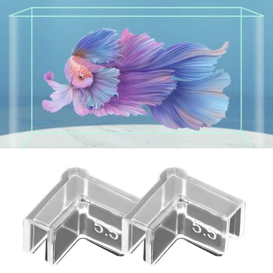 4Pcs Tank Corner Protectors Soft Easy To Use Thick Tight Fit Triangle Keep Safety PVC Transparent Design Fish Tank Protective Covers