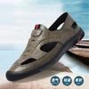 Hollow Men's Sandals Summer New Men's Shoes Breathable Thick-soled Soft-soled Light Casual Going Out Hole Shoes Driving Shoes