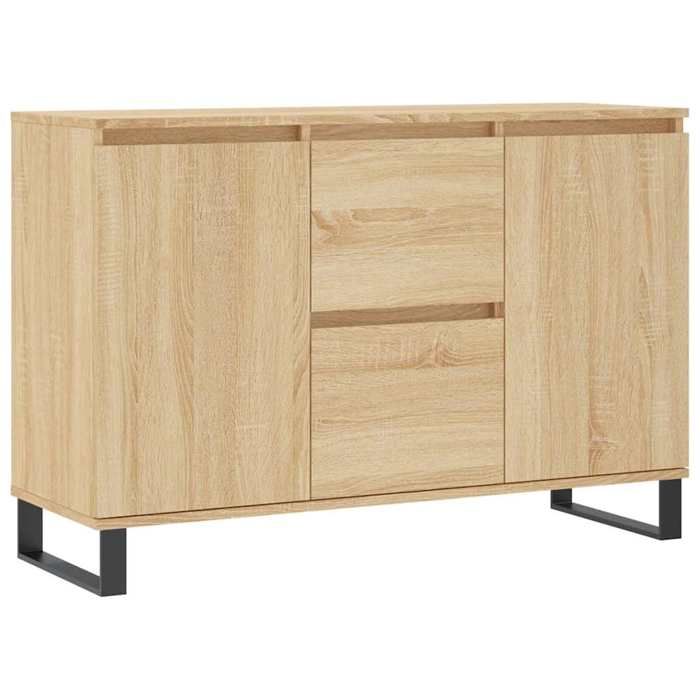 VidaXL Buffet, Armoire Latérale avec Pieds, Meuble de Rangement, Organisateur de Salon Salle de Séjour Intérieur, Chêne 827215