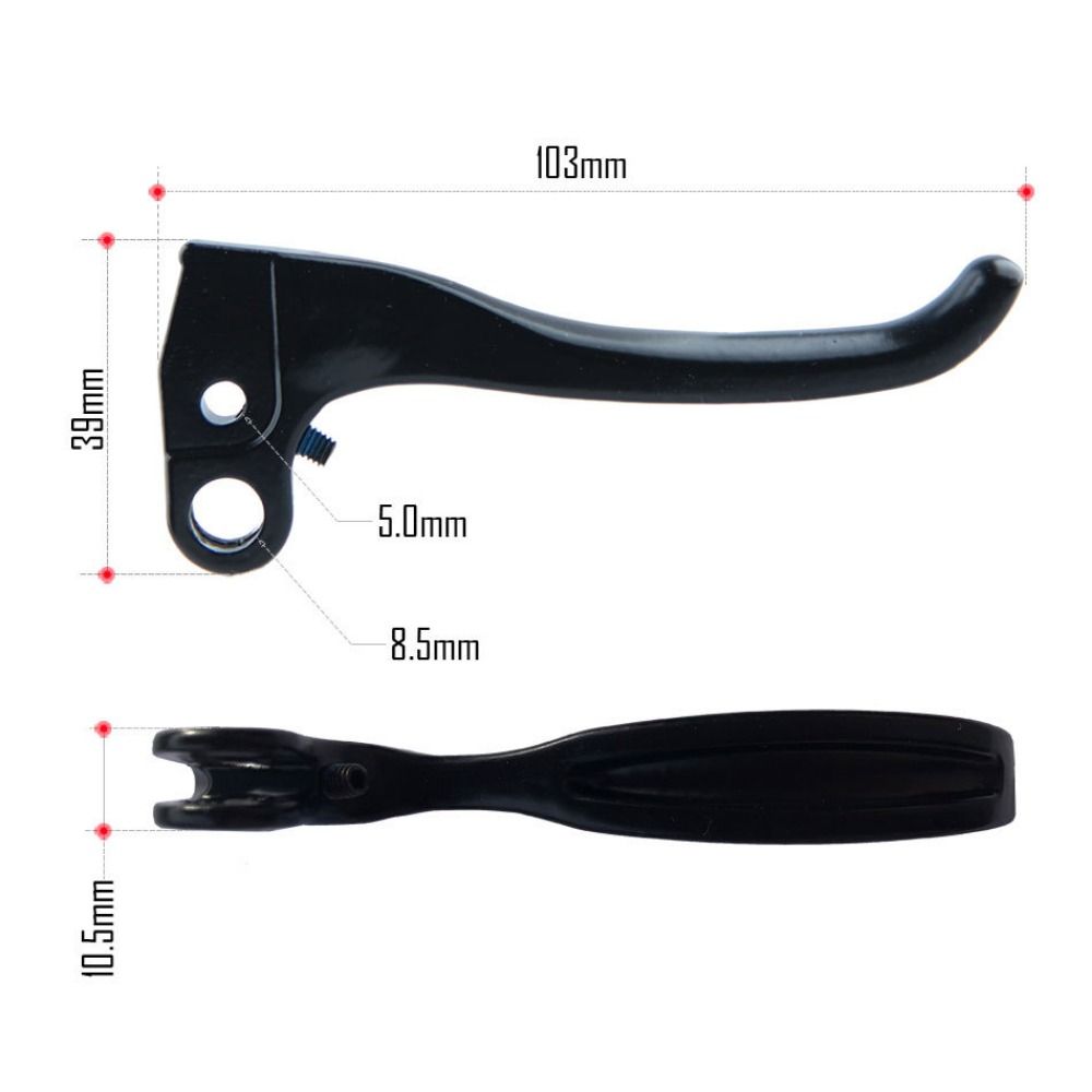 Aluminiumlegierung Stromausfall Ölbremspumpe Schwarzer Mountainbike Bremshebel für XOD Bremshebel