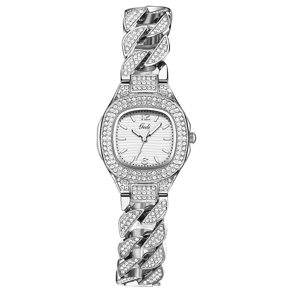 Light Luxury Gypsy Bracelet Watch Ladies Alloy Waterproof Quartz Watch Wristwatches