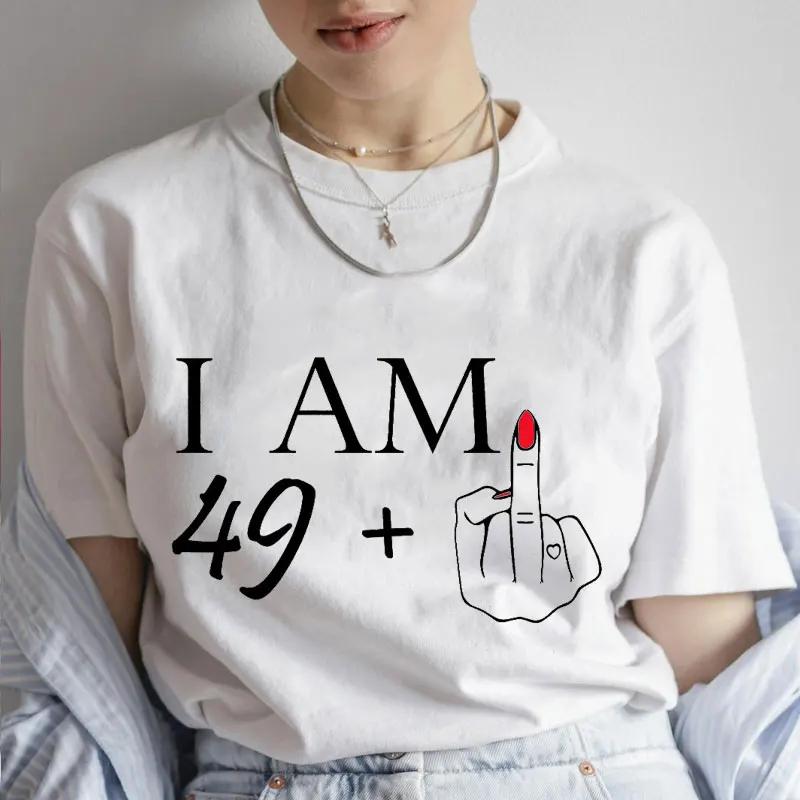 60th Birthday Shirt for Women Clothing I Am 29  39 49 59 Plus Middle Finger Fashion Y2k Graphic Tops Summer Short Sleeve Tees