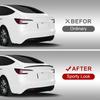 Spoiler Fit for Tesla Model 3 2017-2023, Upgrade ABS Material Rear Spoiler Wing OEM Rear Trunk Lip, Model 3 Accessories (Matte Black)