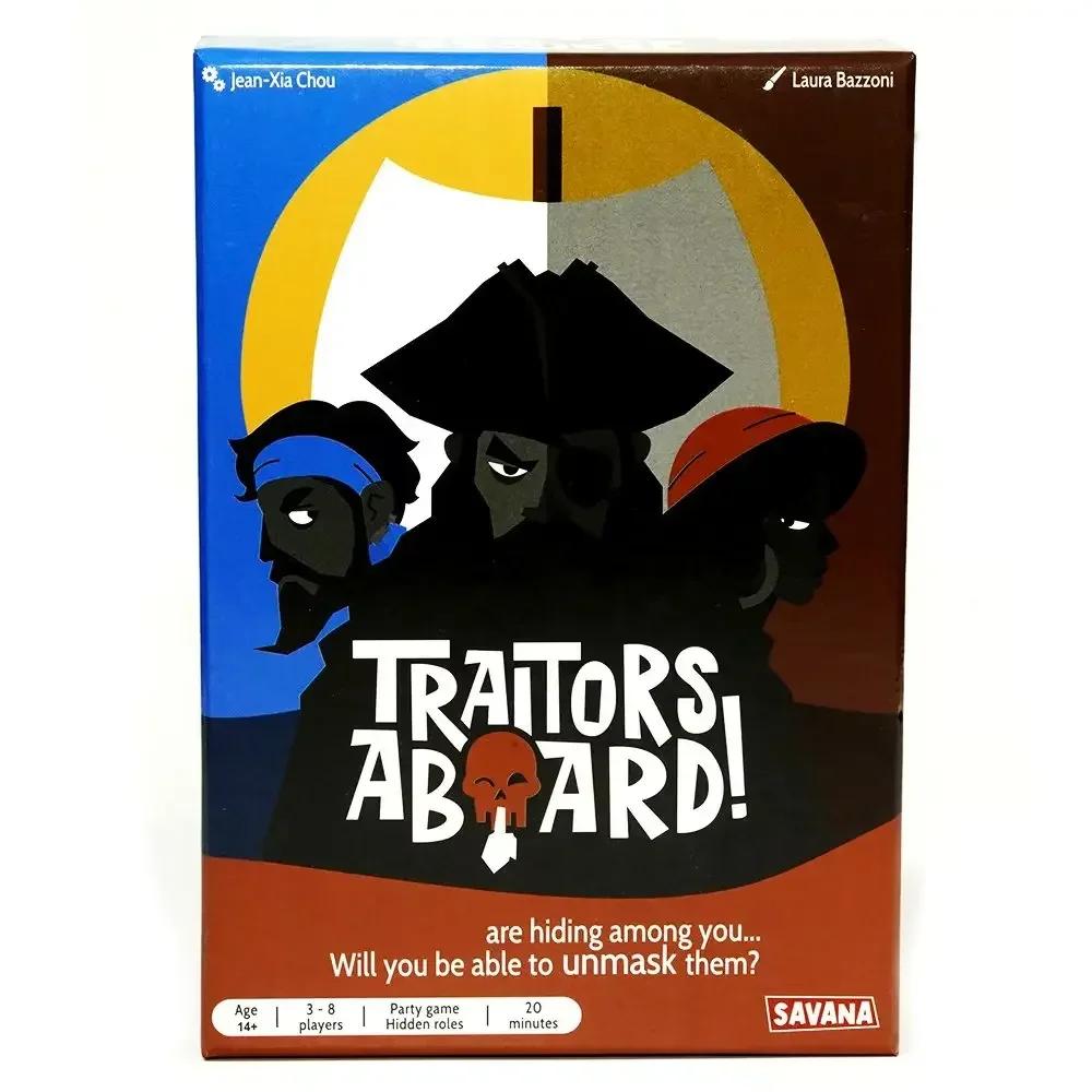 Traitors Aboard Award Winning Secret Identity Party Game Fun Strategy and Betrayal Family Board Game Card