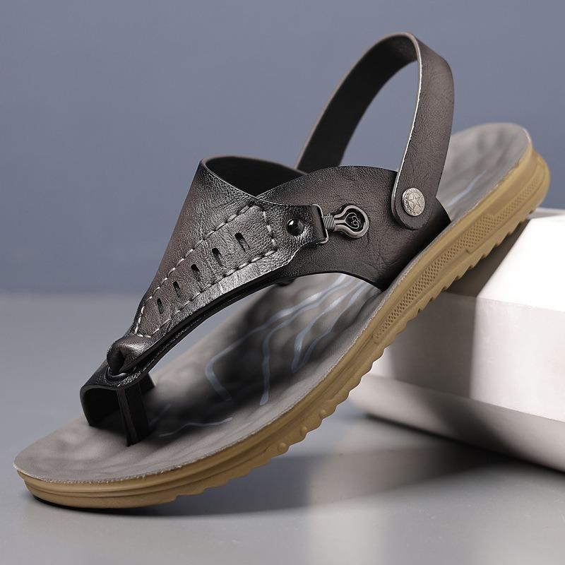 Flip-flops Men's Trendy New Casual Men's Beach Shoes Fashion Soft-soled Dual-purpose Cool Slippers