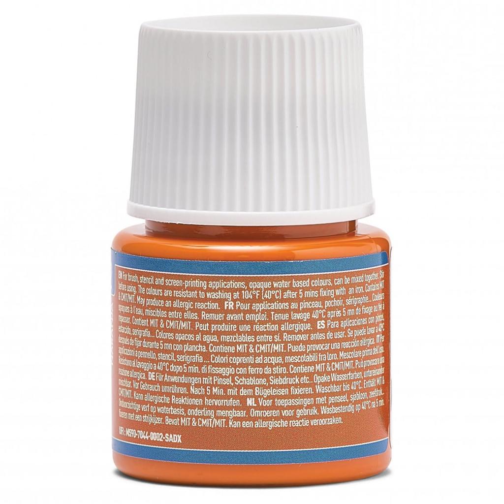 Pebeo Fabric Paint Can Paint On Dark Fabrics Seta Color Opaque Color 45ml Orange 12
