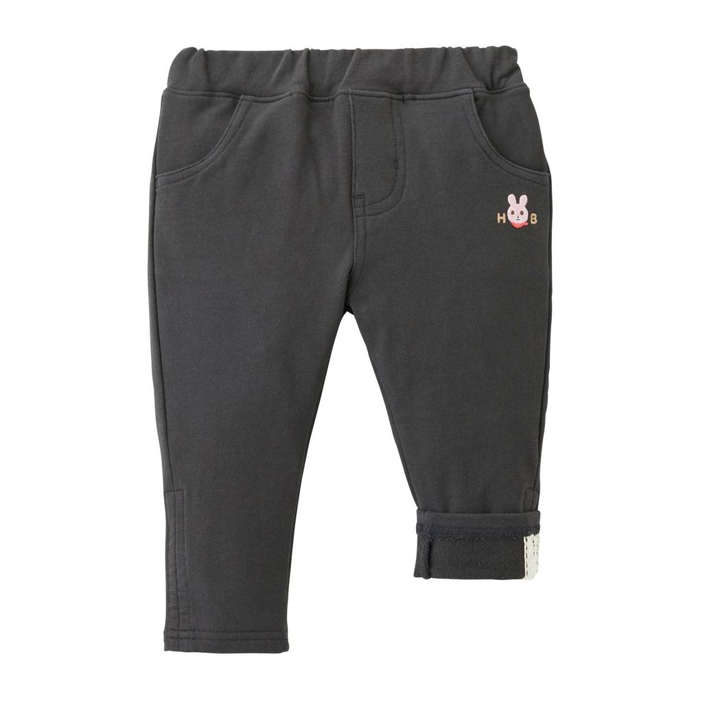 MIKIHOUSE HOT BISCUITS Pants for Boys and Girls, Charcoal Gray, Size 90cm, 73-3209-381