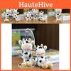 Lovable White Cow Keychain Plush Short Plush Toy For Backpack Charm