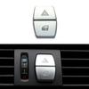 2x Button Cover Sticker Car Chrome ABS Shift Knobs Decorative Cover Sticker For BMW 5 Series F10 Car Interior Parts