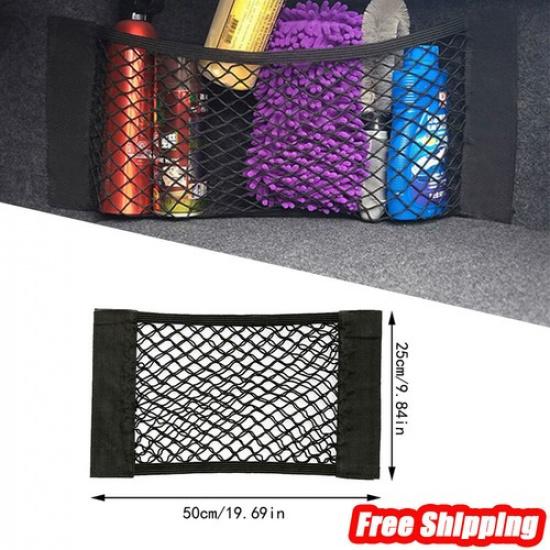 50*25 Car Rear Trunk Boot Organizer Pocket Cargo Net Mesh Storage Bag Universal