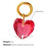 Light Luxury Colorful Heart Zircon Pendant, Colorful DIY Charm for Bracelet, Necklace & Earrings