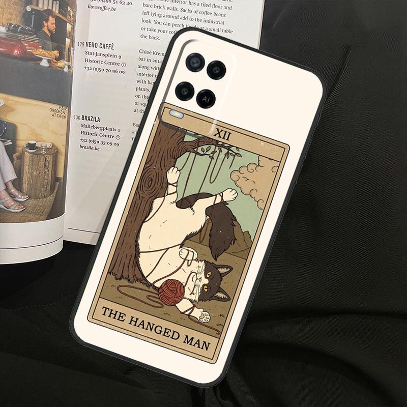 Tarot Card Cute Art Cats For Oppo A58 A18 A38 A78 A98 A17 A77 A80 A40 A60 A16 A76 A96 A74 A94 A54 A15 A57S Phone Case