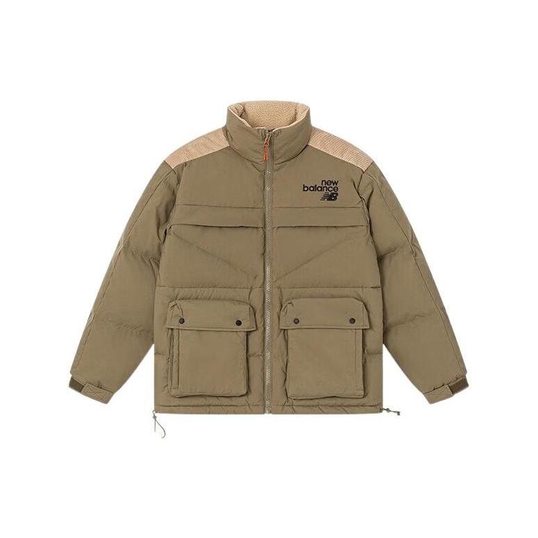 New Balance Winter Down Jacket Asia Sizing Olive Green Beige Men s AMJ24353-CGN XXL