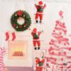 Creative Window Decor Cartoon Xmas Ornaments Santa Claus Party Ornament Climb Ladder Doll