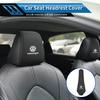 Hub Caps Car Seat Headrest Protector Cover Ice Silk Neck Pillowcase Accessories For Volkswagen VW Scirocco Jetta Beetle Golf Pas