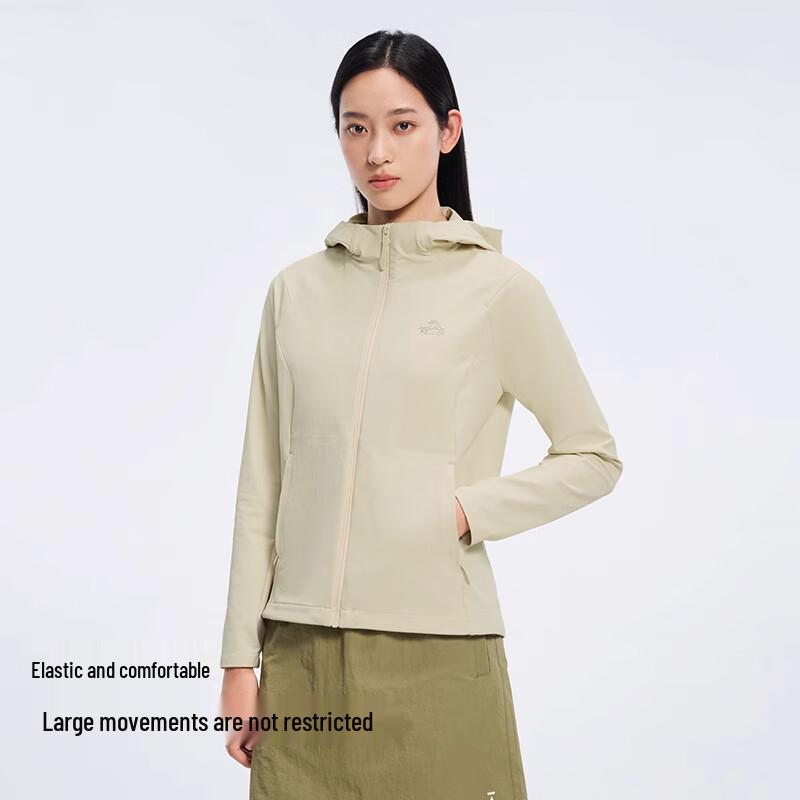 PELLIOT Women's Windproof High-Elastic Softshell Hiking Jacket