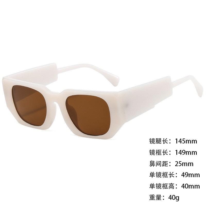Foreign Trade Sunglasses Wide Legs Big Frame Vgo88 Men'S And Women'S Jelly Color Personalized Uv400 Sunglasses