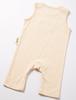 Sunday Hug Sleeveless Cream 6M Romper, Baby, Beige,
