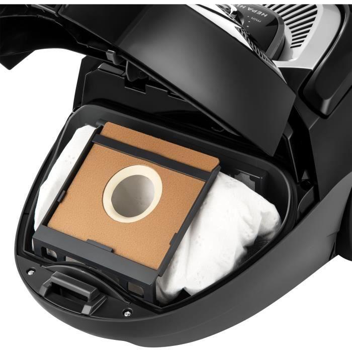 Bagged Cylinder Vacuum Cleaner - SENCOR - SVC 5501BK - 700 W ECO Motor - 75 dBA - 2 L - H13 HEPA Filter - Black